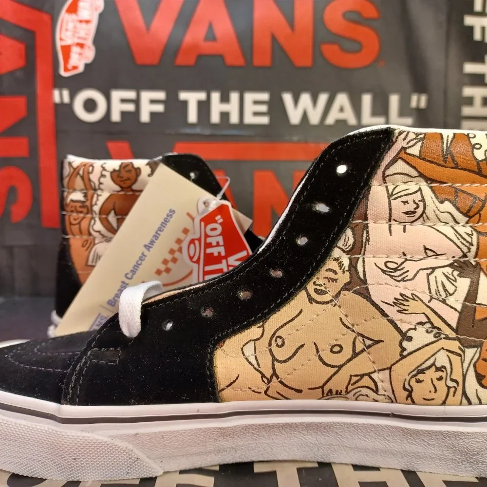 Vans Men's 5/Women's 6.5 Breast Cancer Awareness Sk8-Hi VN0A4BV6TRL
